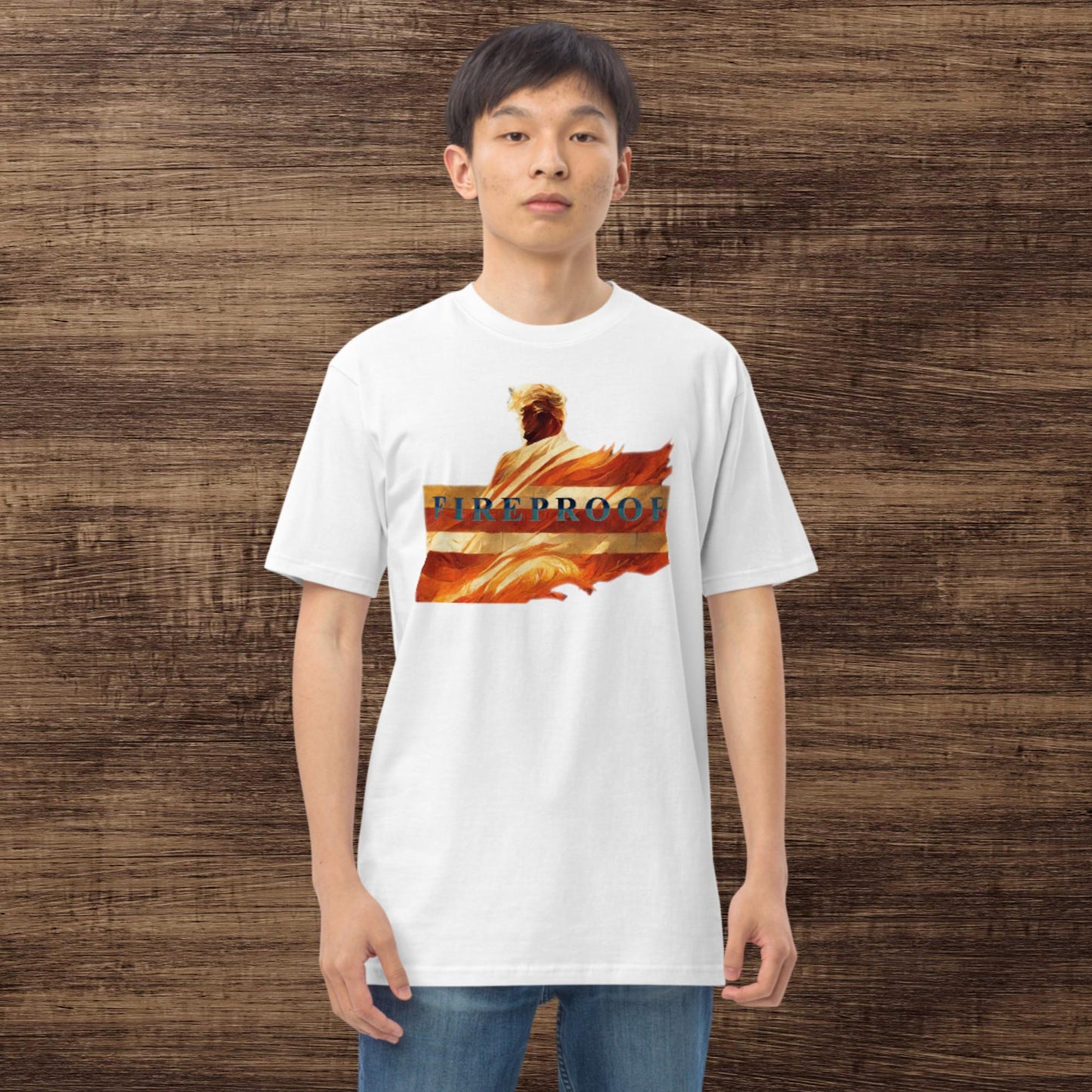 "Fireproof" Men’s premium heavyweight tee