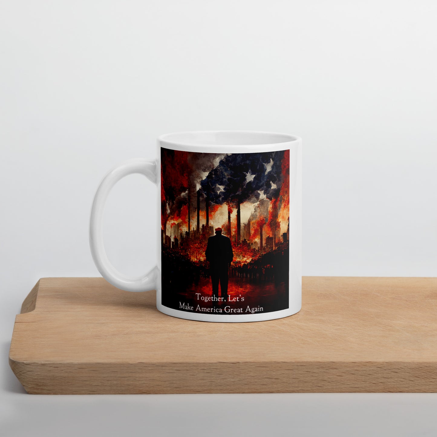 Together Let's MAGA White glossy mug