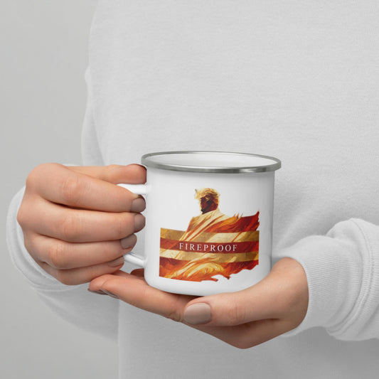 Trump "Fireproof" Enamel Mug