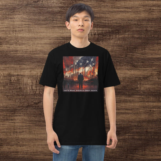 Let's MAGA Men’s premium heavyweight tee