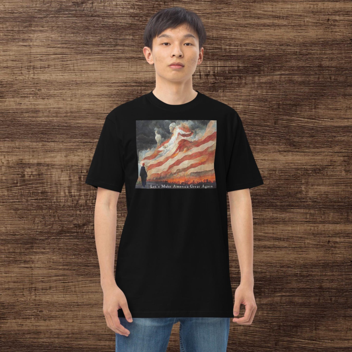 Let's MAGA Men’s premium heavyweight tee