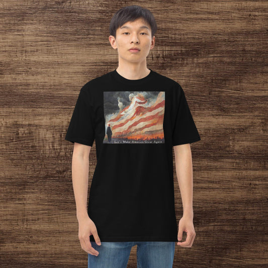 Let's MAGA Men’s premium heavyweight tee