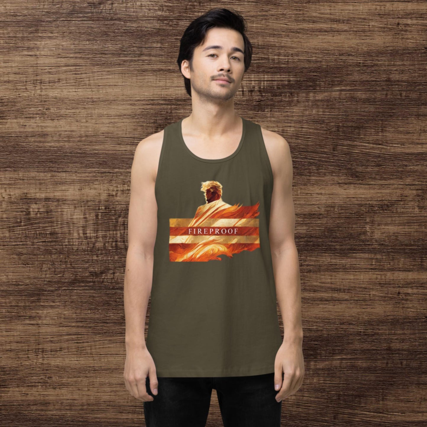 Trump "Fireproof" Men’s Premium Tank Top