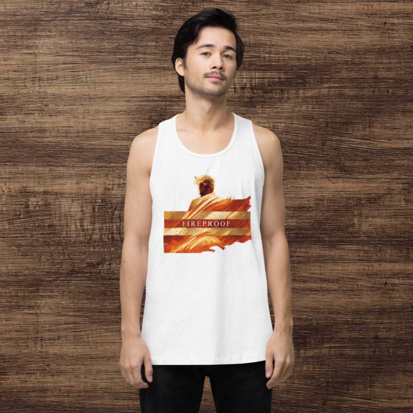 Trump "Fireproof" Men’s Premium Tank Top