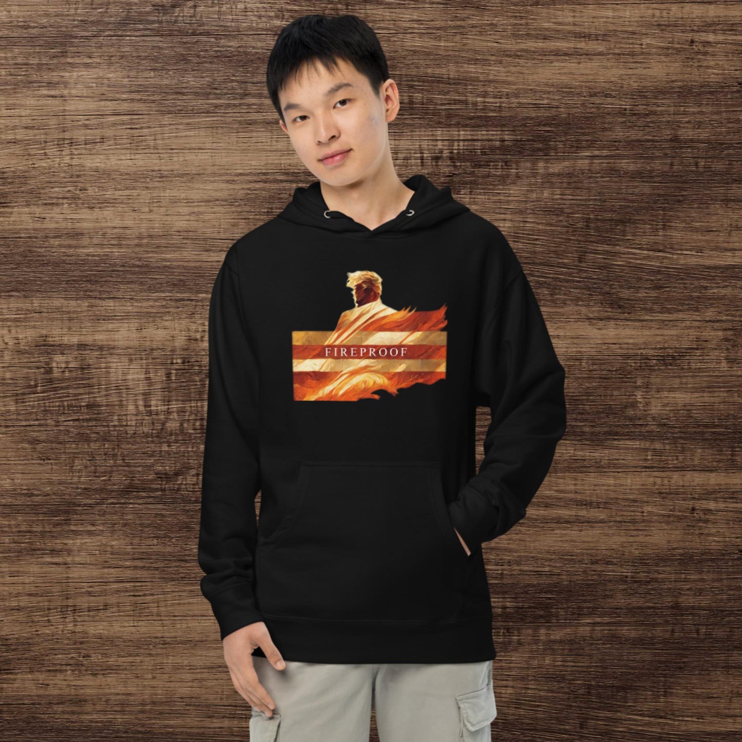 Trump "Fireproof" Unisex Midweight Hoodie