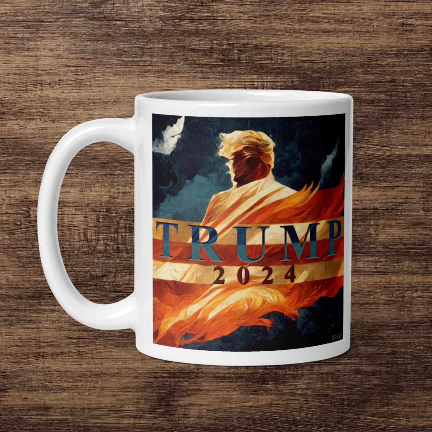 "2024" White glossy mug